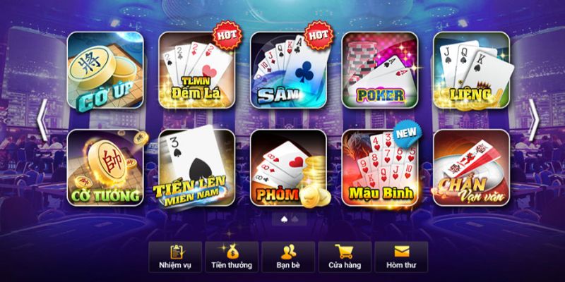 Game bài i9BET có đa dạng trò chơi