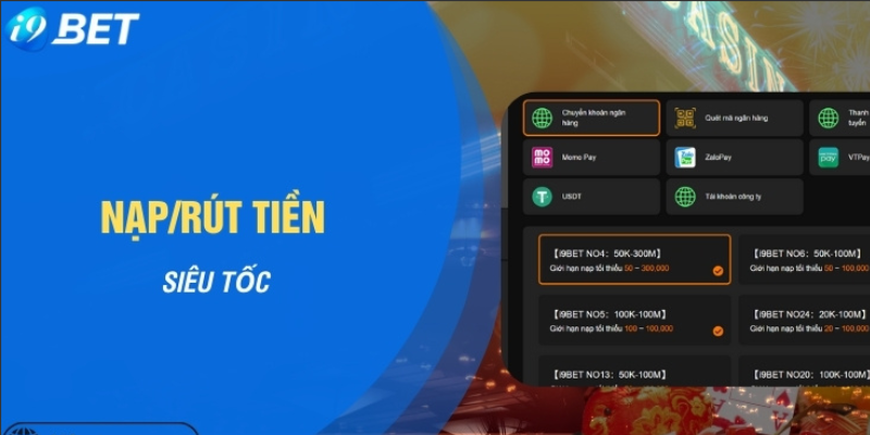 nha cai i9bet 0014 Nạp/rút siêu tốc nhà cái I9bet Casino
